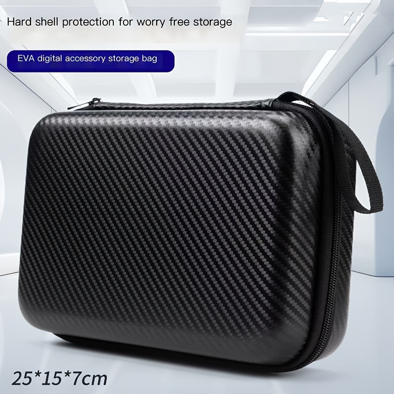 TEMU Electronic Accessories Storage Bag - & Shockproof Hard Shell Case For Rackets & Small Items