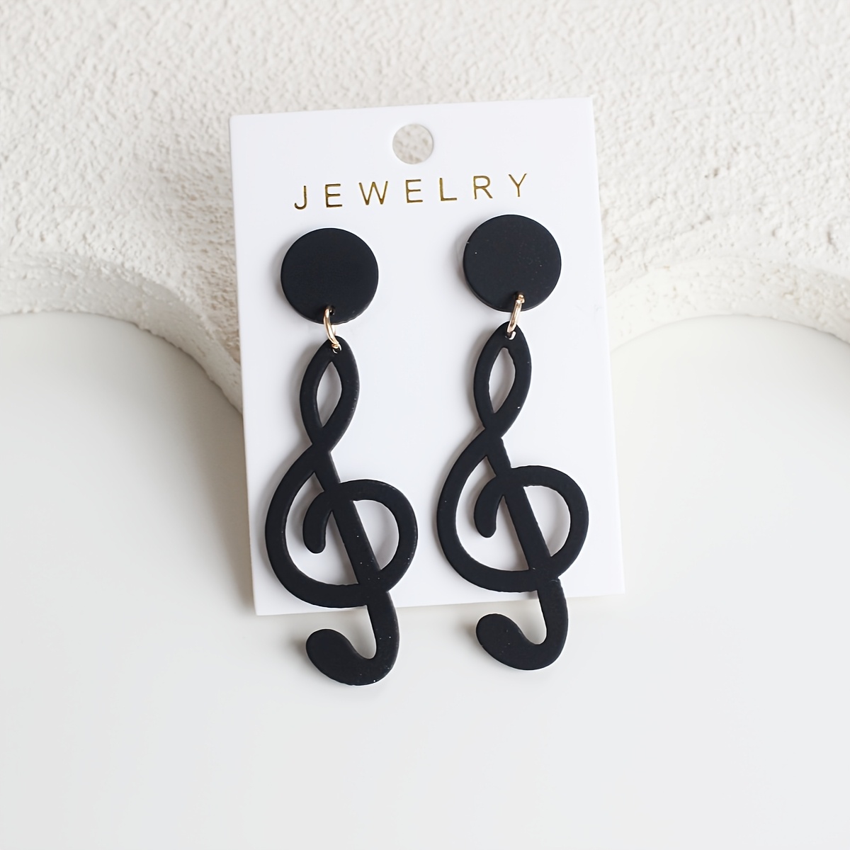 Image of 1 Pair Festival Acrylic Women' Earrings, Cute Elegant Clay Texture, Suitable For Daily Wear, Versatile For Parties, Vacations, Gift , And Holiday Presents