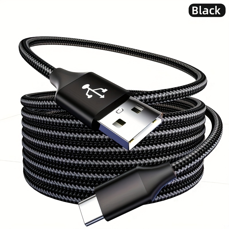 Image of 60w Fast Charge Usb-c To Usb-c Braided Cable 3.0 Gen2 Type-c Male To Male Connector 100/200/300cm Length For Huawei Oppo Oneplus Smartphones, Data And , Modern Tech Accessory, Durable Cable Design