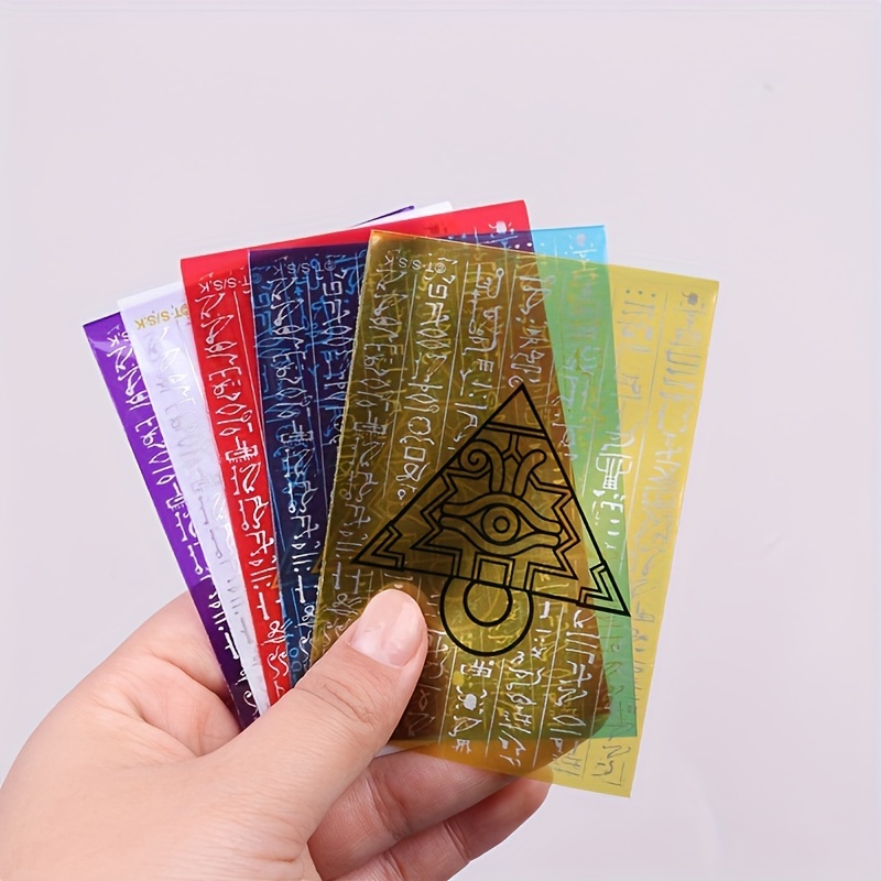 yugioh millenium puzzle card sleeves Yugioh Card Sleeves Millennium Puzzle Black/Gold x 50 Pieces Read Desc –  TUGIOH main image 1