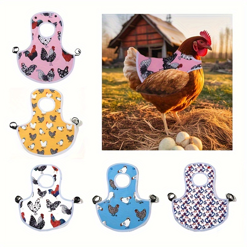 

1pc Chicken Saddle Aprons, Feather Protection Holder, Back Protector Poultry Care Accessories, Assorted Patterns