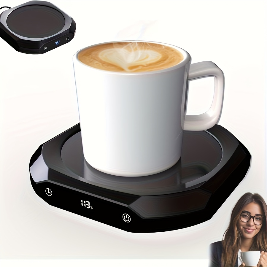 TEMU 36w Smart Mug Warmer With Timer & Auto Shut-off - Fast Heating For Desk, - (adapter Not Included), Compatible With Tea, Milk, - Ideal Gift For Office,, (-in Beverage