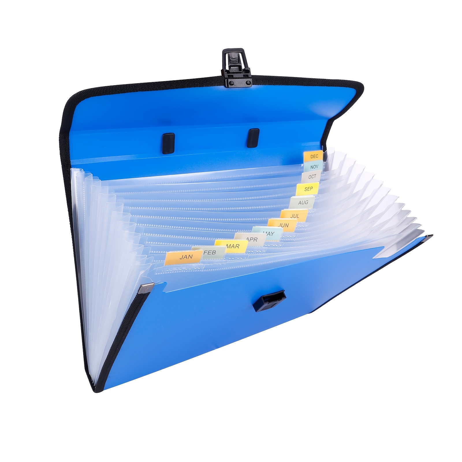 TEMU Portatile A4 a , Organizzatore Multifunzionale per Documenti Aziendali con Materiale PP Espandibile - 13 Tasche, Mensile, Custodia Portatile per
