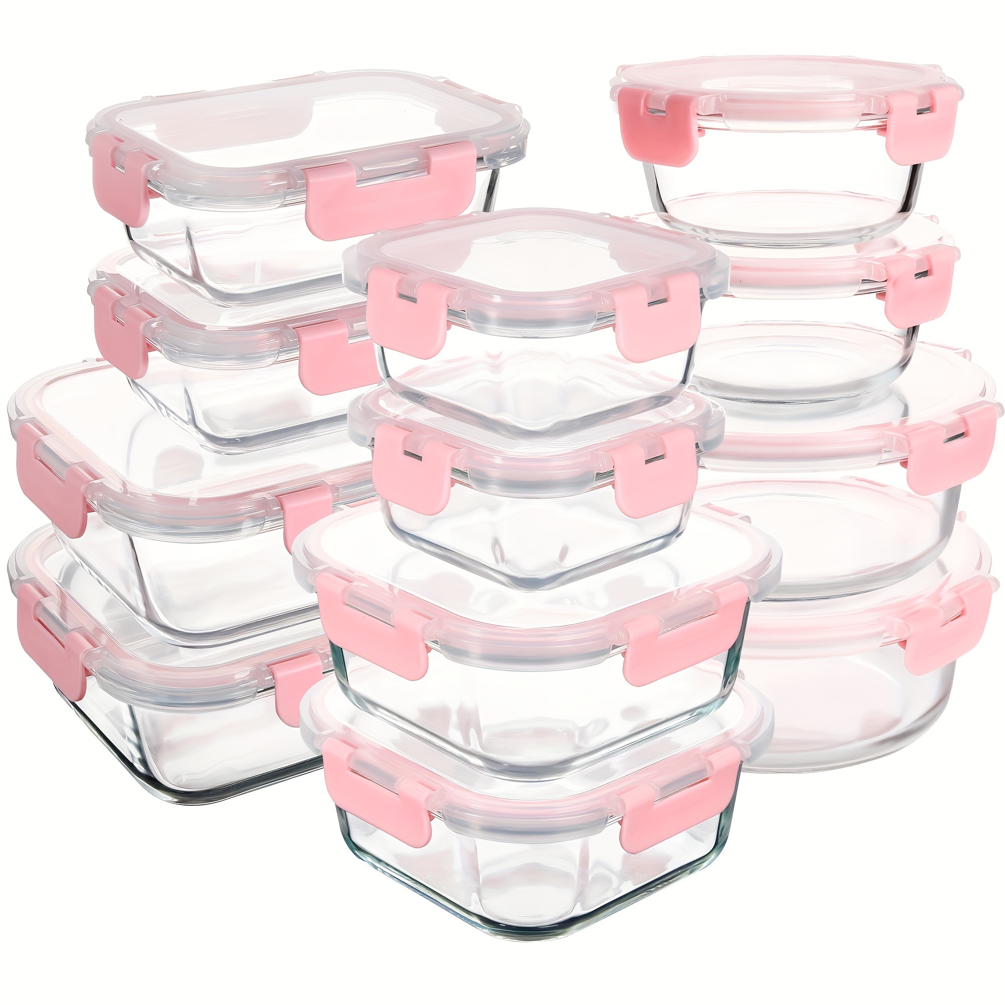 glass meal prep containers set food storage containers snap - Temu Canada
