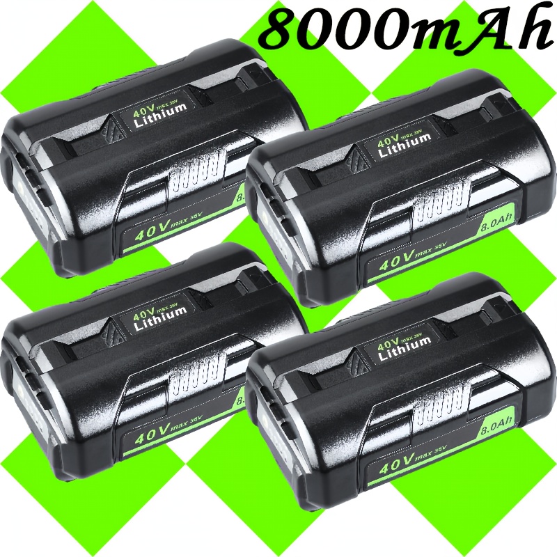 2pcs 18v battery and charger combo kit replacement for ryobi