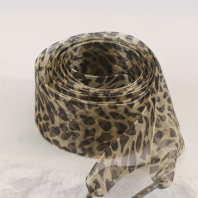 TEMU 2 de Cordones de Leopardo para Mujer, Cordones Exquisitos para Zapatos Blancos, Cordones de Satén de 2.5 cm de Ancho para Zapatillas, Deportes y