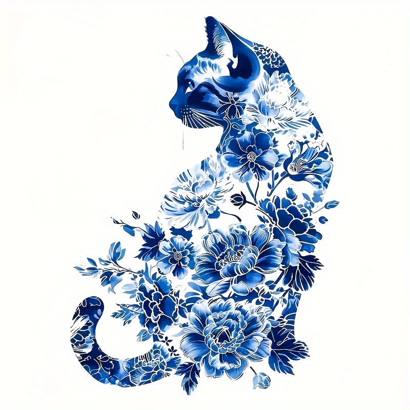 Characteristic Cat Of - , Diy Iron-on Washable , Suitable For Diy T-shirts, , Sweatshirts, Handbags