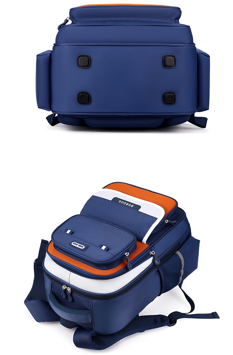 Bobdog Large Capacity Backpack with Spine Protector Design - Lightweight, Adjustable Strap, Zipper Closure, Ideal for Students, New Student Backpack|Modern Backpack|Durable Backpack