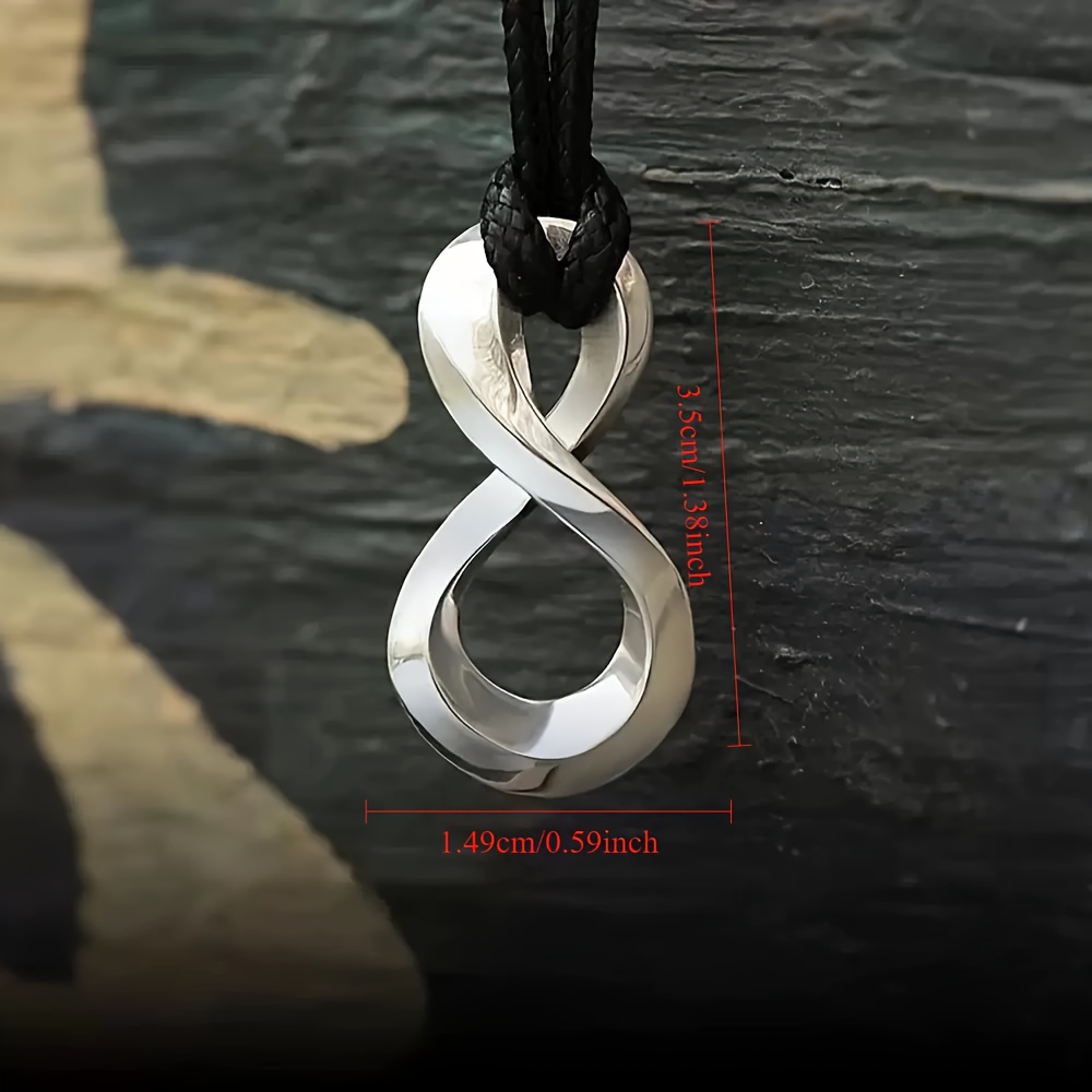 Men's Mobius Strip Infinite Symbol Collarbone Chain Necklace
