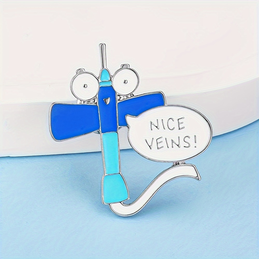 

1pc Trend Infusion Pin, Vein Brooch For Nurse And Doctor