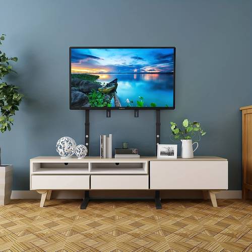 floor tv stand with bracket free standing tv trolley height adjustable tv bracket stand for 32 100 flat panel led lcd screens max vesa 800 up to loading weight 40kg