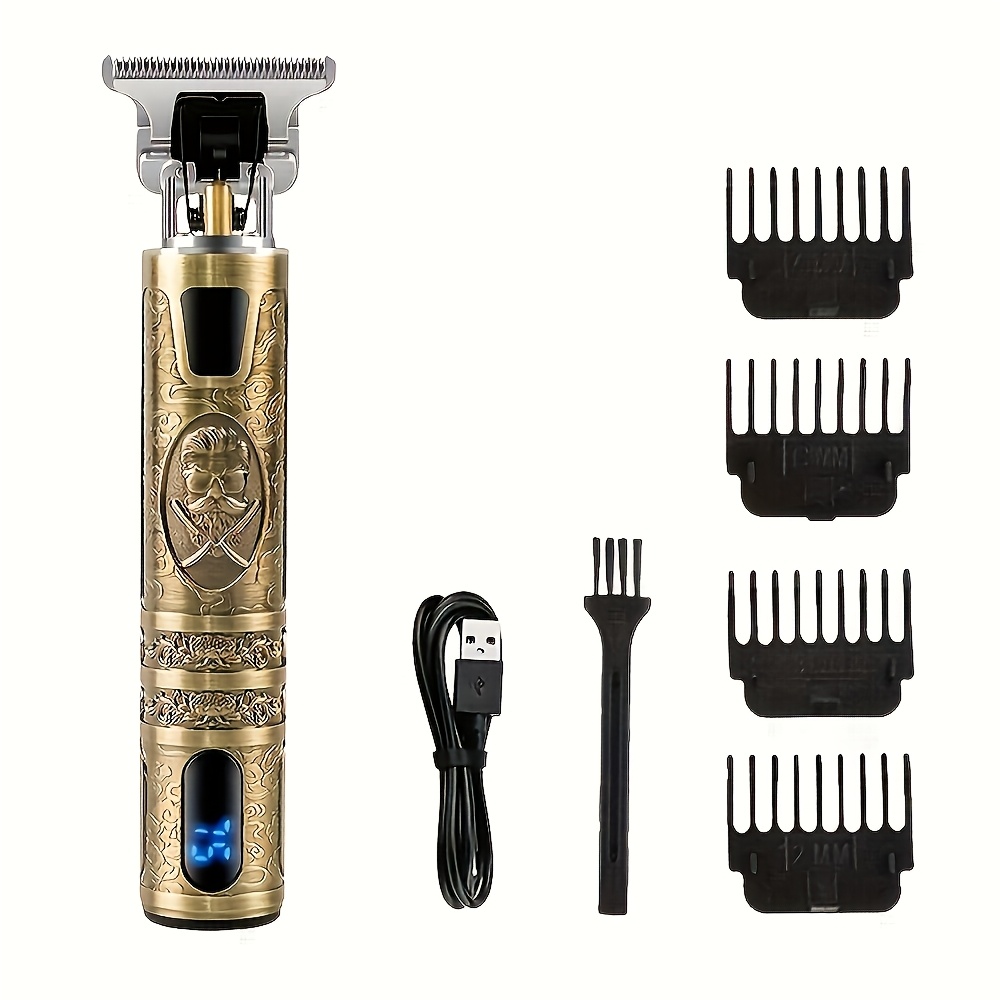 WEEME 4pcs/3pcs/1pc Cordless Men' Hair Clippers & Beard Trimmer with Electric Shaver & Nose Trimmer - Rechargeable Professional Hair Cutting System Suitable for Traveling, Home Use, Gift for Dad, Husband, Birthday/Christmas Present.
