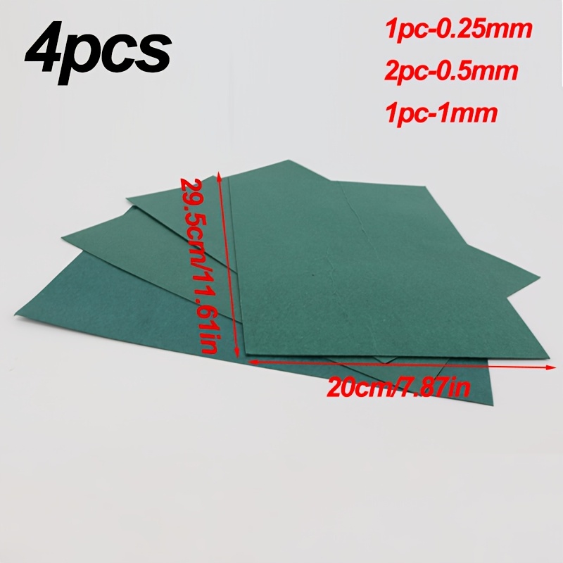 TEMU Papier d'étanchéité Taille A4 20Cm X 29.5Cm, Épaisseur: 0.25Mm et 2pcs 0.5Mm et 1Mm Feuilles de papier d'isolation pour réparation de petits