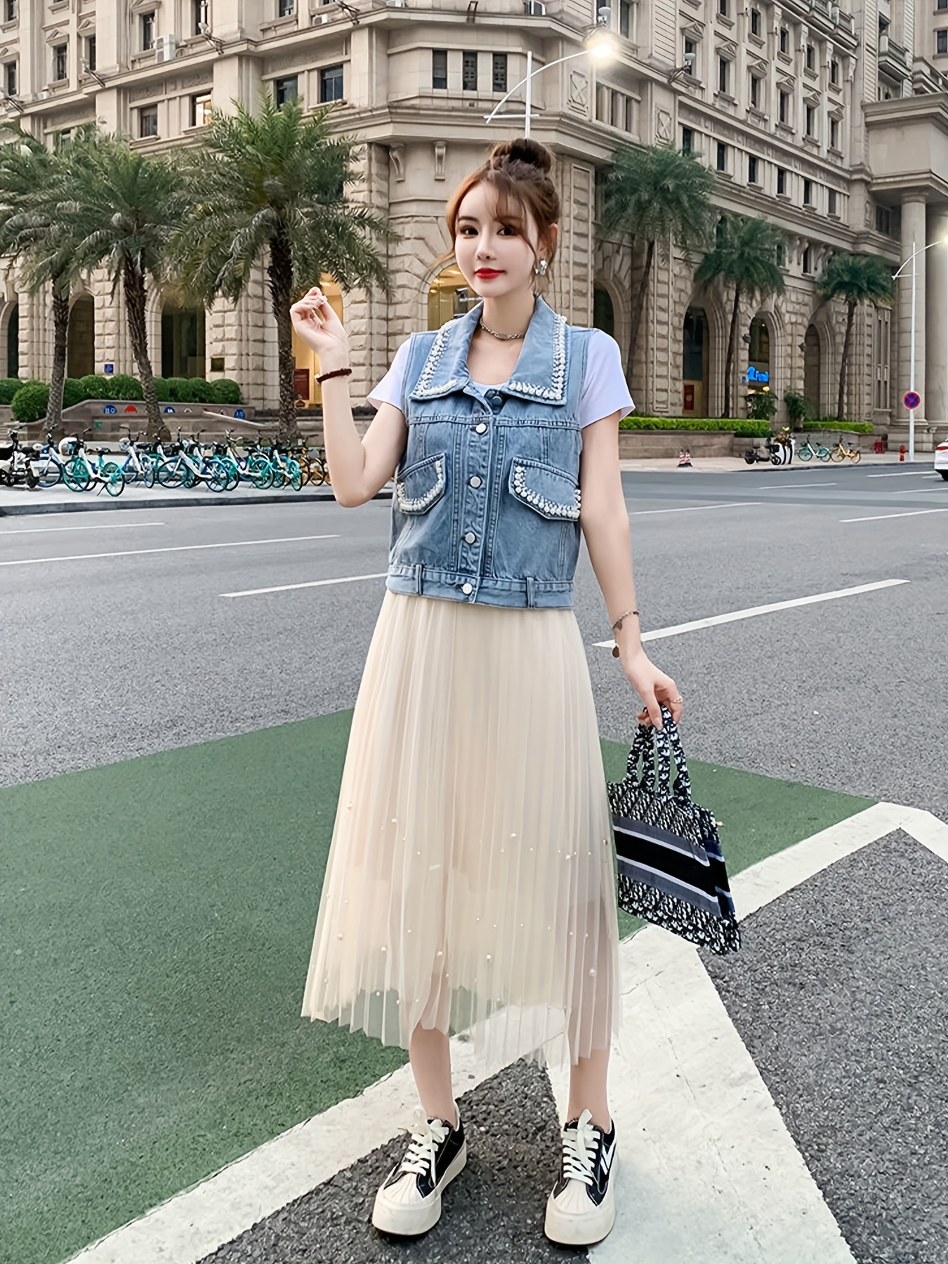 womens vintage denim vest casual sleeveless jean jacket Temu Germany