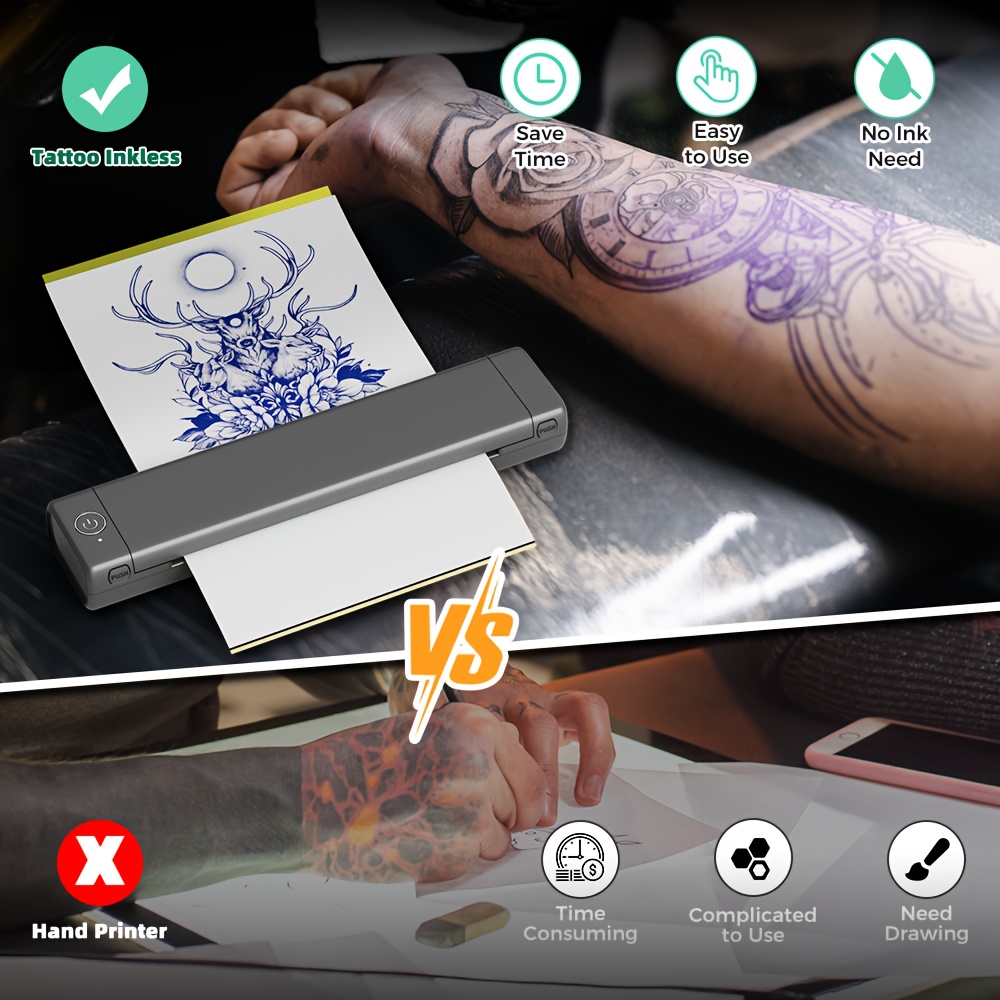 LifeBasis TATTOOタトゥー下絵転写用 持ち運びポータブル コピー