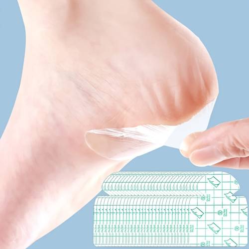 30 Stück unsichtbare feuchtigkeitsspendende Fersenpolster – atmungsaktive Polster, geeignet für trockene rissige Fersen, feuchtigkeitsspendend reparierend, weiches PVC-Material, kein Kleber erforderlich, ideal für Weihnachtsgeschenke Gastgeschenke