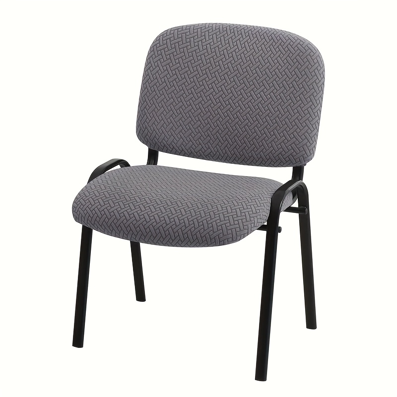 TEMU 2 stuks/set Elastische Jacquard Kantoorstoelhoezen met Gesplitste Zit- en Rugleuningkussens