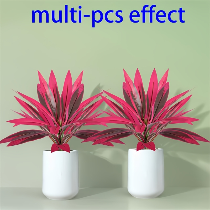 TEMU 2pcs Large Realistic Artificial Boston Fern And Tree, Plants With Vibrant Leaves, Resistant , Outdoor Courtyard Decoration For Garden, Patio,
