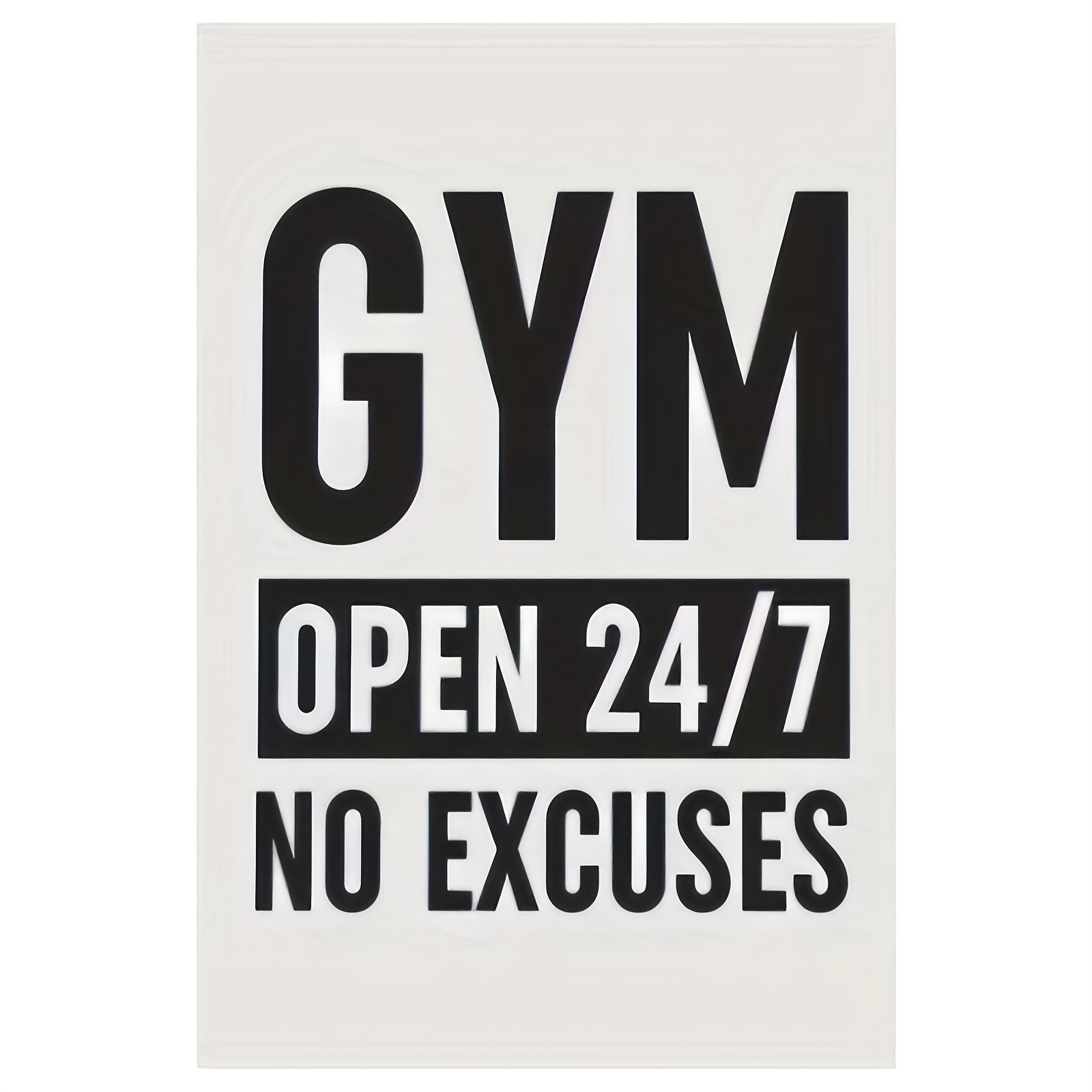 TEMU 1pc Frameless Inspirational Fitness Art, 30.48x45.72cm, Und Motivational, Made Of Canvas, For Gym Enthusiasts' Workout Space