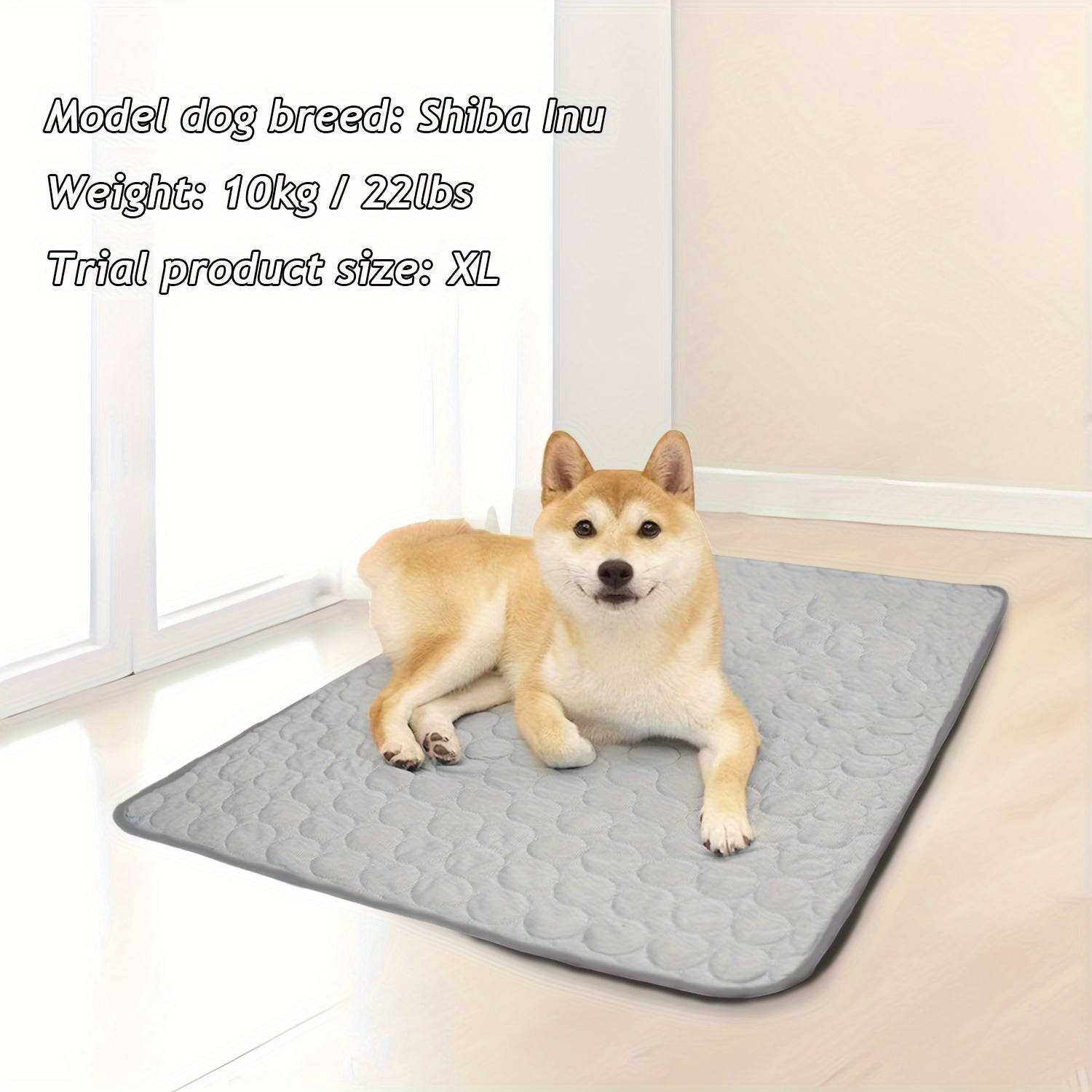 

Cooling Pet Mat For Dogs & Cats - Breathable Ice Silk Pad, Heat-resistant Summer Chill Bed, Polyester Fill, Ideal For Small To Large Pets