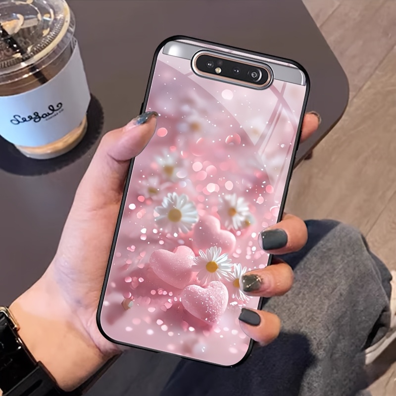TEMU Phone Case - For A80 Phone Case Hard Case Tempered Glass Shockproof Cover Lifelike Prints That Shape