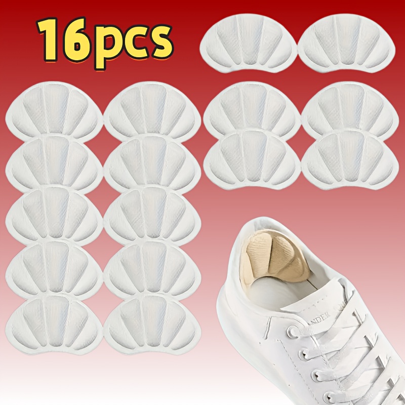 TEMU Cuscinetti autoadesivi per casuali, 16 pezzi - imbottite in memory foam, inserti antiscivolo ammortizzanti per scarpe, protezione anti-vesciche,