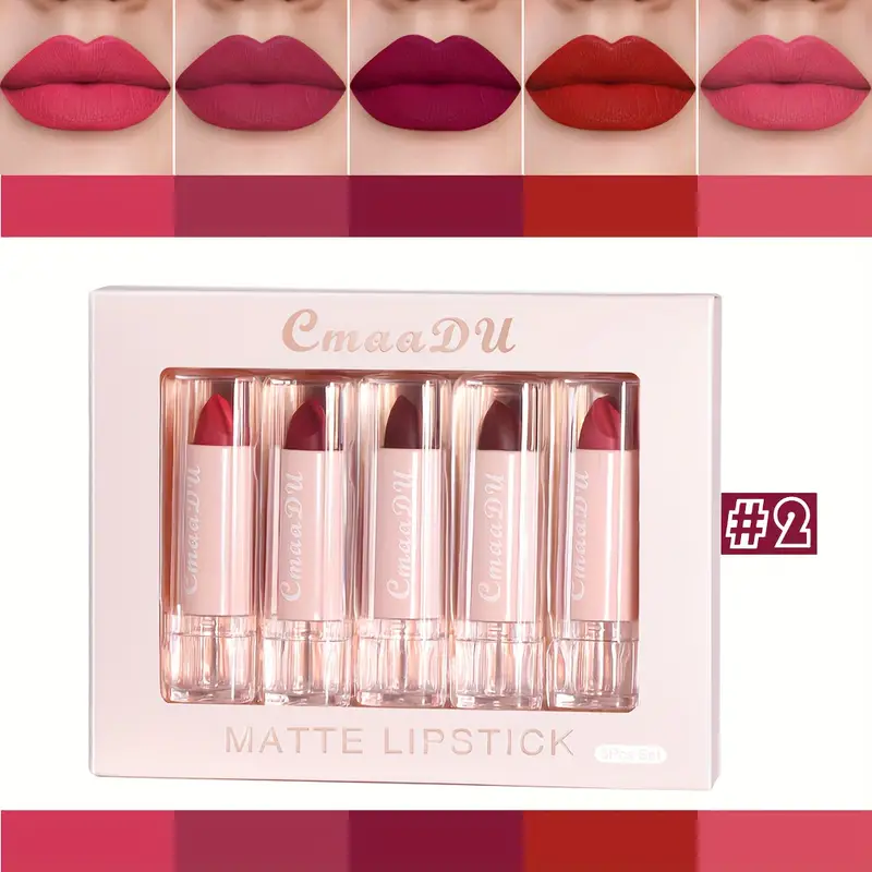 15 colors matte lip glaze set 24h waterproof long lasting lipstick kit case 5 pack non drying lip gloss for wedding party daily details 3
