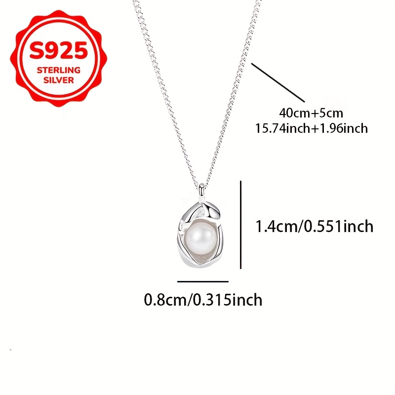 925 Silver Freshwater Pearls Pendant Necklace