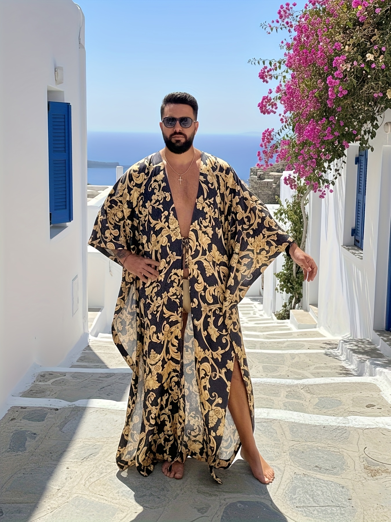 men long dress sold on Temu United States