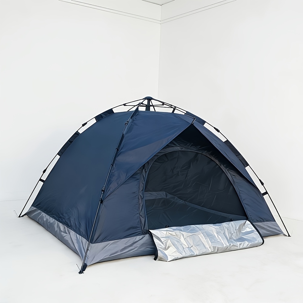 TEMU 3-4 Person Pop-up Tent, Outdoor Double-door Tent, Ultra-lightweight, Instant Setup, Fully Automatic And Portable Tent