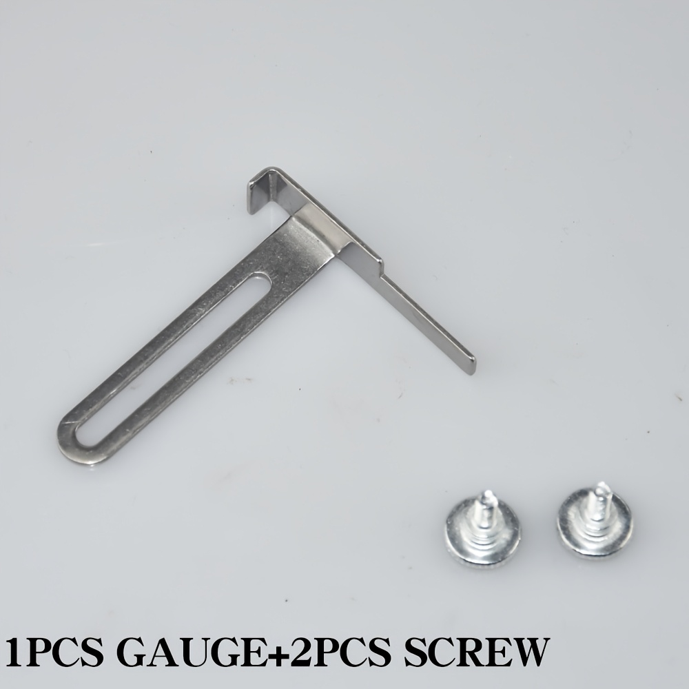1pc Universal Industrial Sewing Machine Gauges, L-shaped, Width Adjustable, Flat Car Edge Positioners: retailer-supplied image