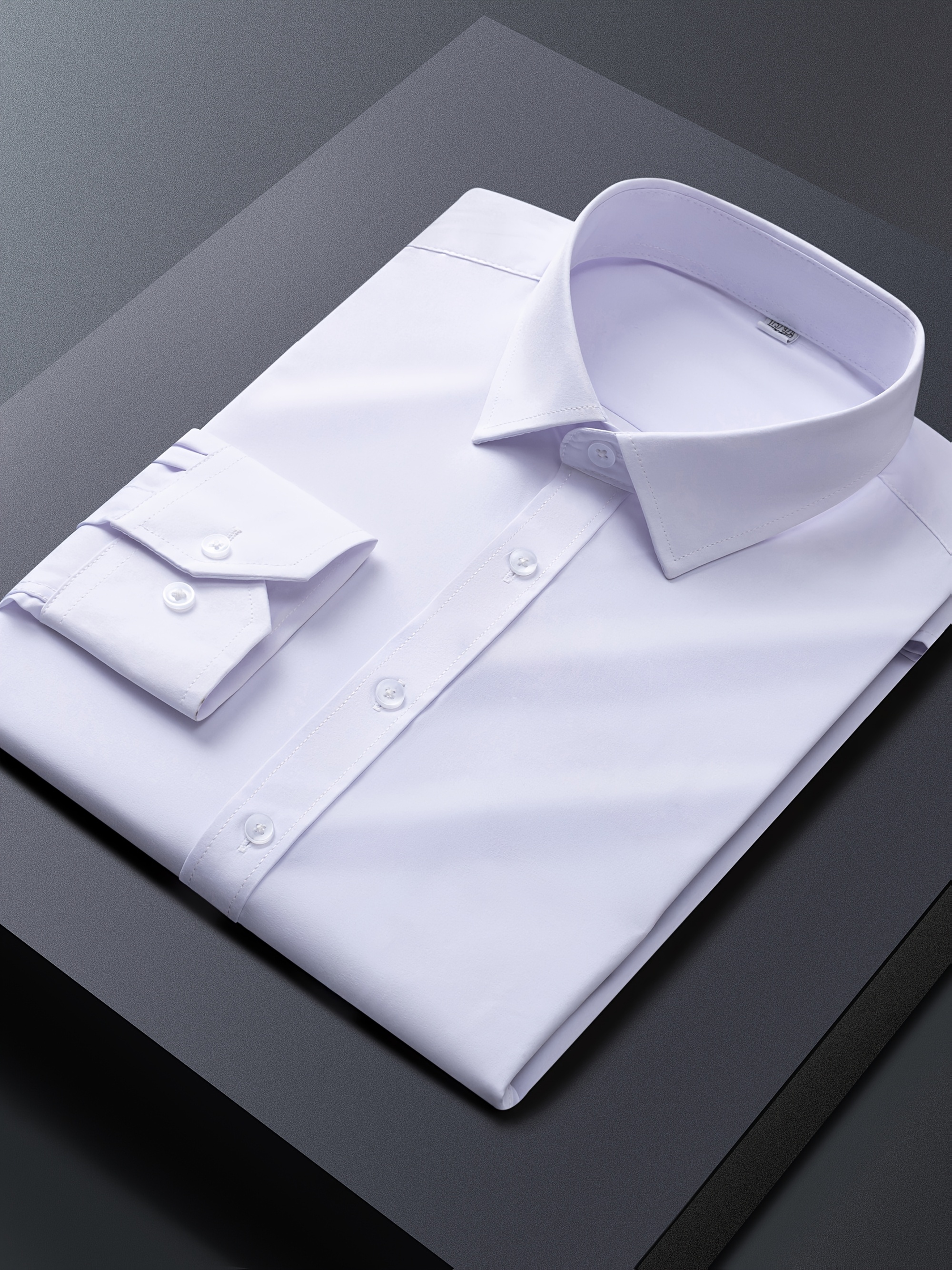 green emerald velvet dress Men's White Satin Dress Shirt with Tie & Handkerchief 20.5 37/38 / White