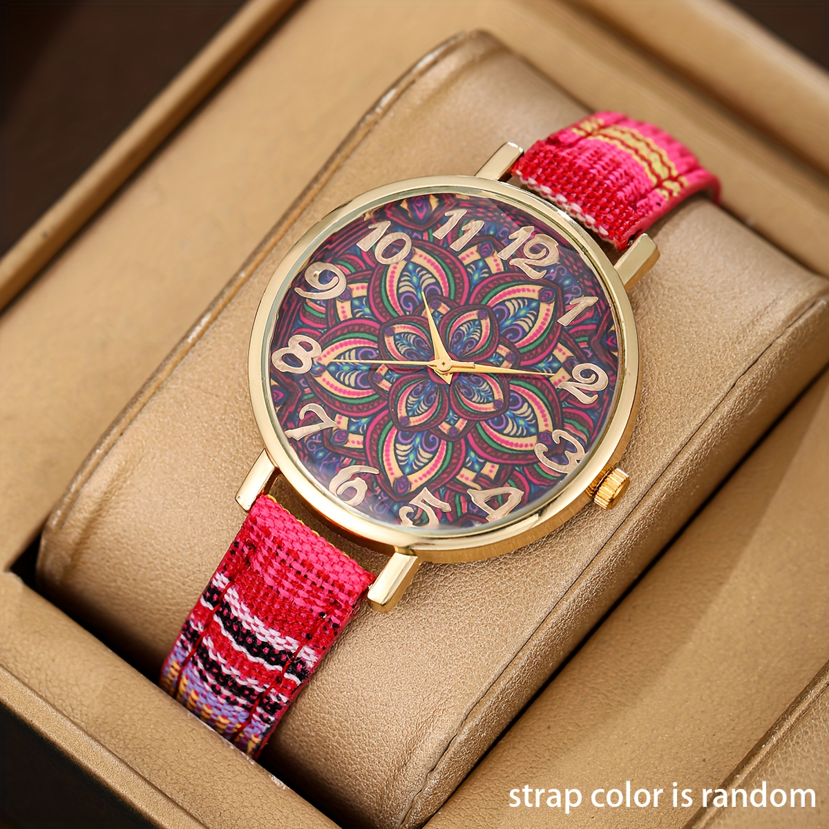 Ladies' Watch, Fashionable Vintage Style with an Old-money Ethnic Flair, Nylon Strap, an Elegant Must-have for Women, Making You the Center of Attention, the Perfect Gift for Your Girlfriend