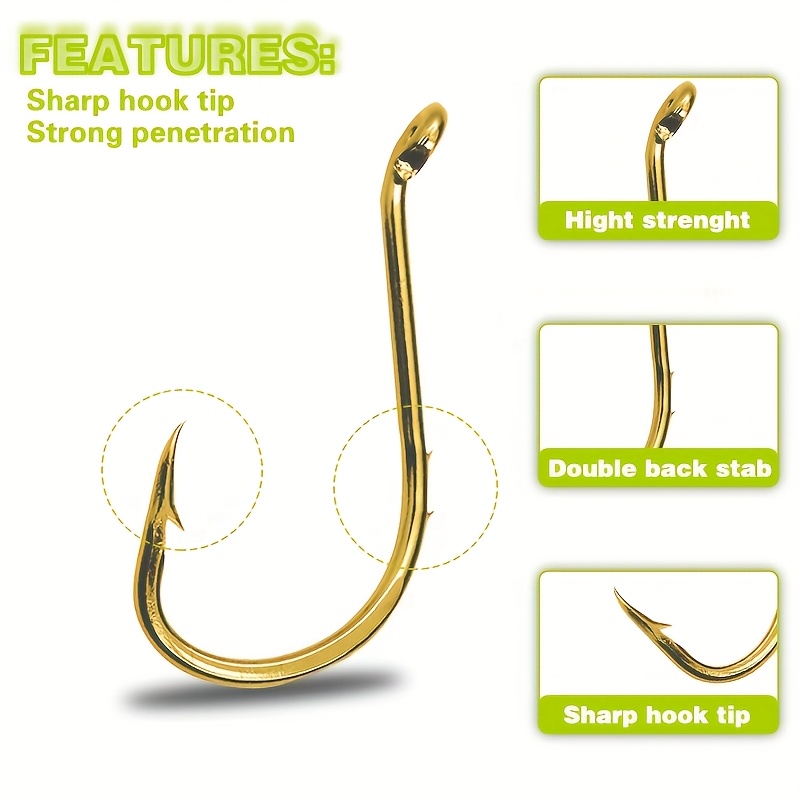 50pcs fishing octopus hooks sea fishing hooks barbed - Temu Germany