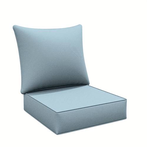 outdoor deep seat cushion set 22 x 24 x 4inch splash proof fadeness patio furniture cushions removable outdoor couch cushions with hidden zipper for yard garden deck