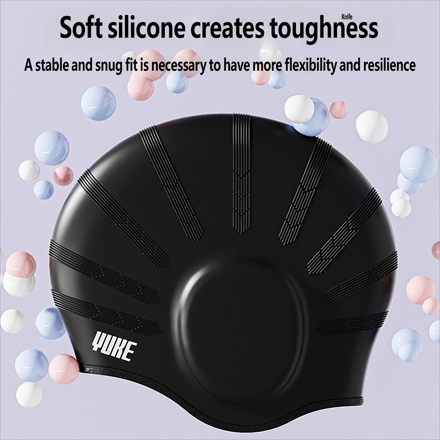 Yuke Swim Cap for Men with Ear Protection