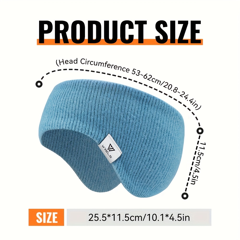 TEMU 1pc Banda para Orejas WRELS y Gorro Beanie - Gorro de Invierno y Elástico, Gorro de Esquí y Aislante, Ideal para Exteriores, Ciclismo, Viajes y