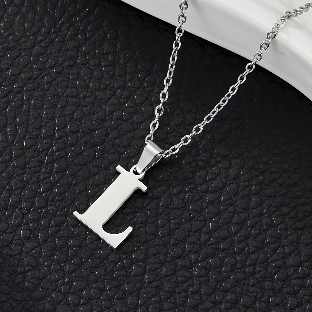 1pc Minimalist English Letter Necklace Name Necklace Birthday Gift Fashion Pop Initial Letter