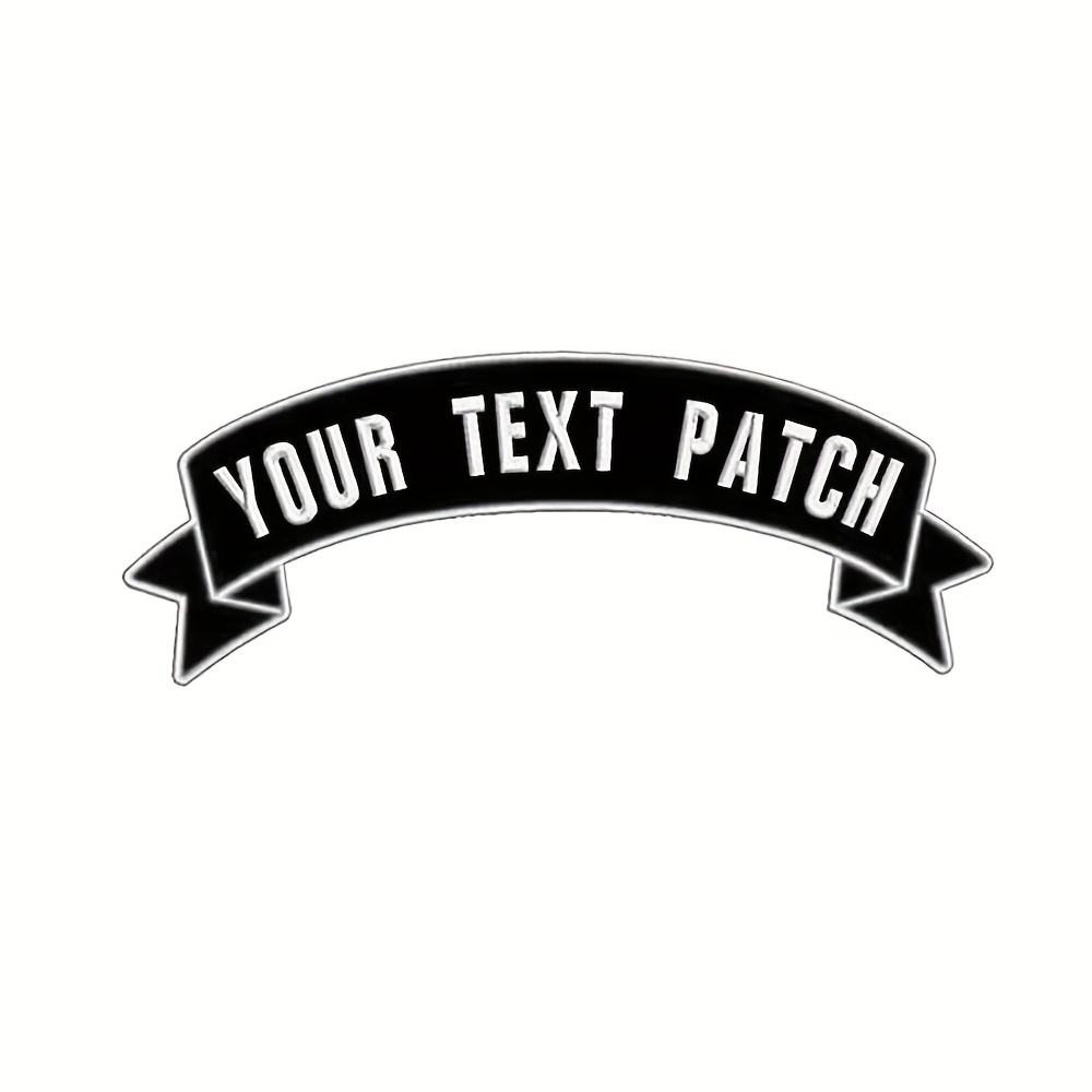 TEMU 1pc Customizable Top Motorcycle Patches, Personalized Iron-on Embroidered Patches For Biker Clothing, Jackets, And Vests