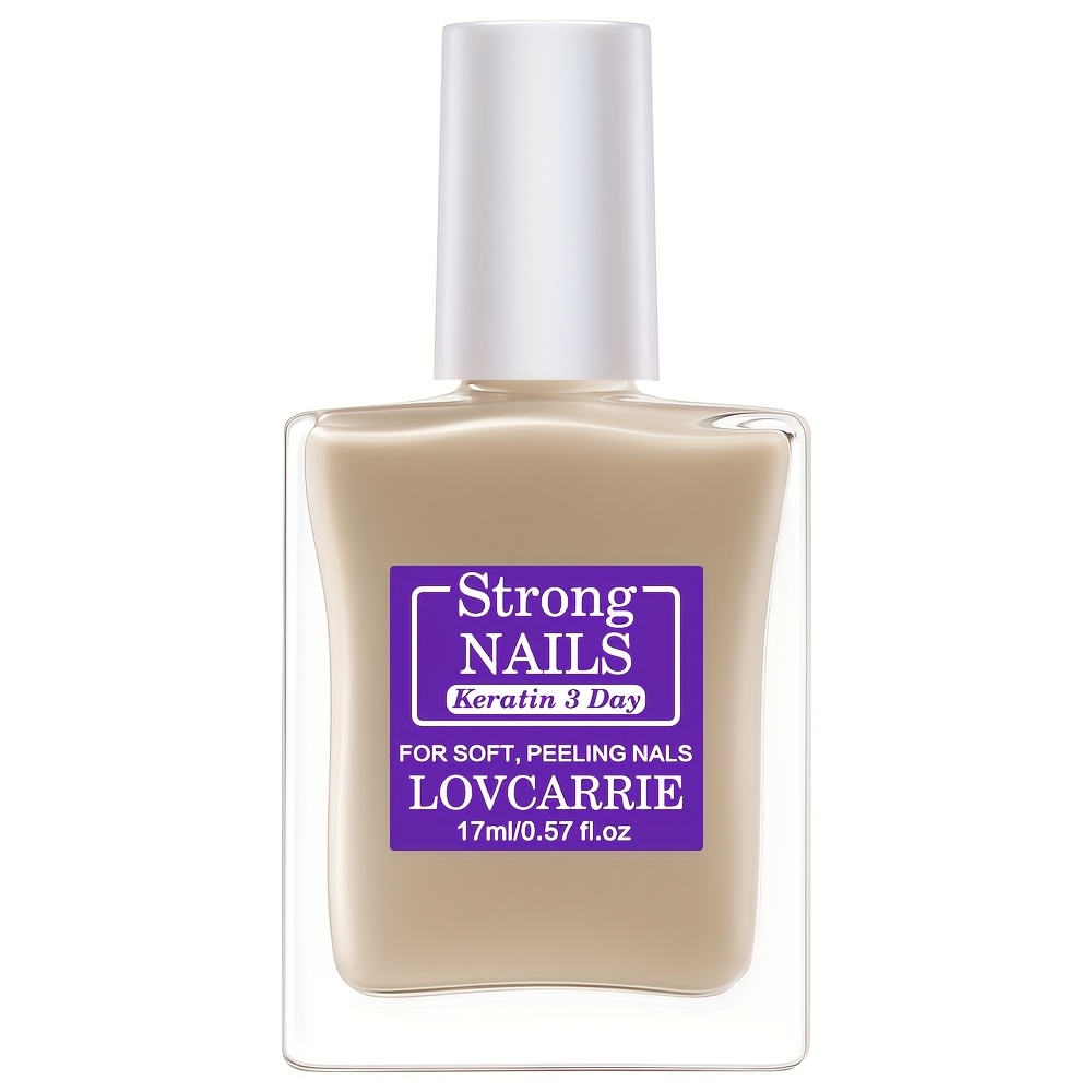 Image of Beige Nail Hardener, Strengthens Nails, Natural No-bake Quick Dry, Alcohol-free Formula, Keratin Strengthening In 3 Days, For Thin And Soft Nails, Ideal For Holiday Gifting