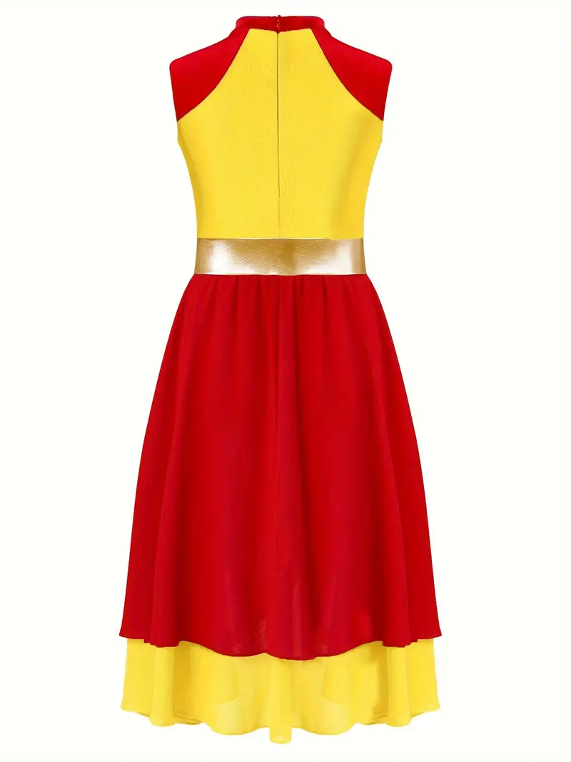 girls sleeveless liturgical praise dance dress color block - Temu Ukraine girls sleeveless liturgical praise dance dress color block - Temu Ukraine
