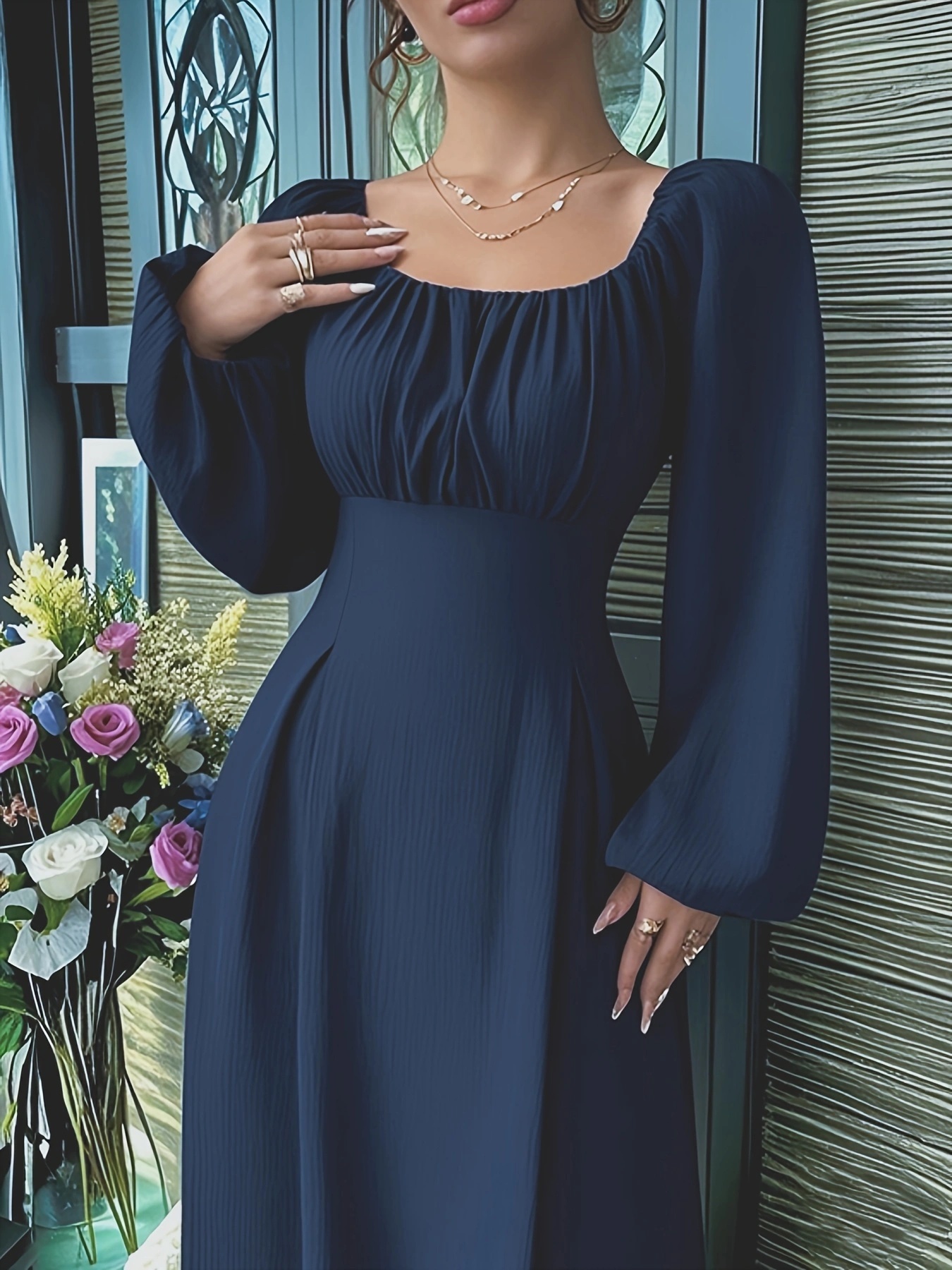 how to wear a long sleeve maxi dress Black Long Sleeves Maxi Dress With Slit