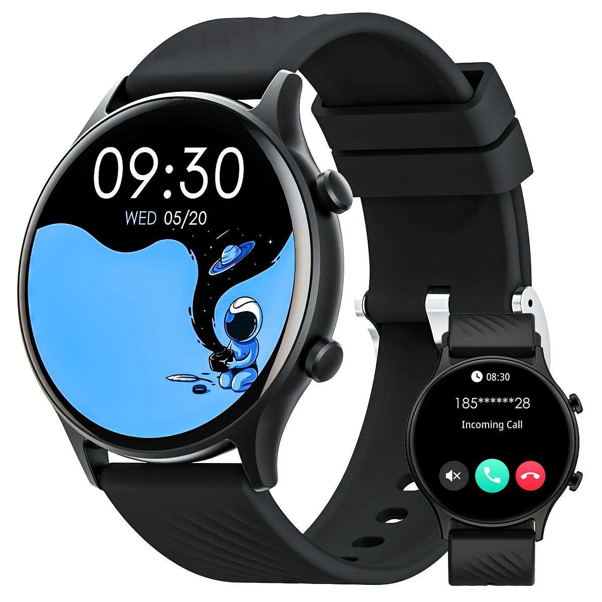1.91 Smart Watch (Hacer/Responder Llamada) Pantalla Táctil - Temu