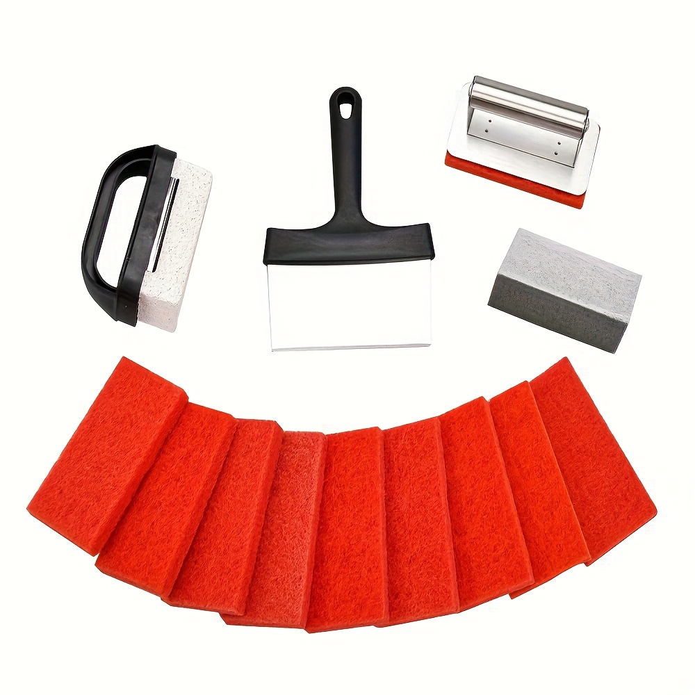 griddle cleaning kit blackstone 15pcs heavy duty grill Temu New - Main Image