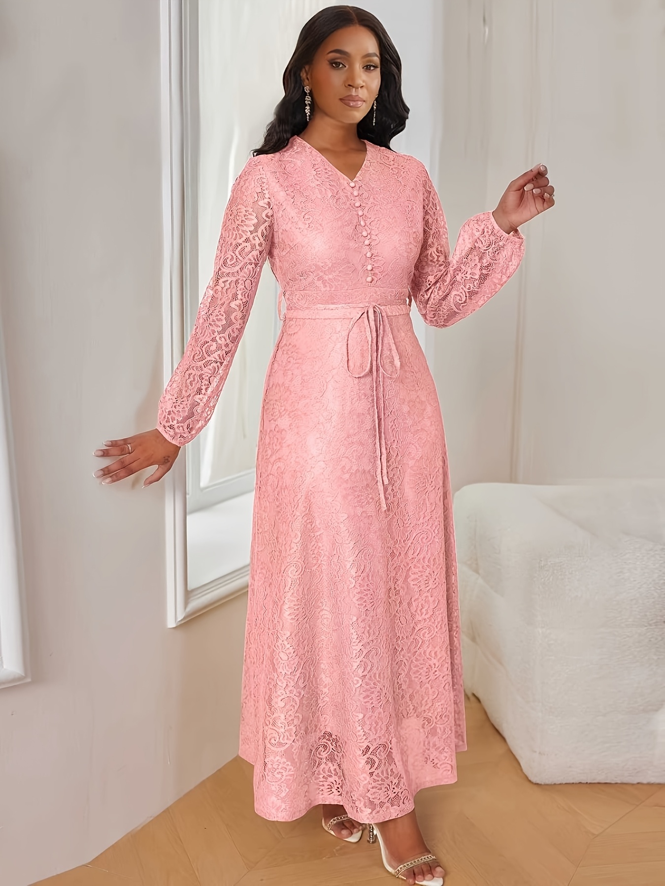chinese dress ladies Vomendi White Lace Work Bodycon Dress with Princess Seam and Cut Sleev –  VOMENDI