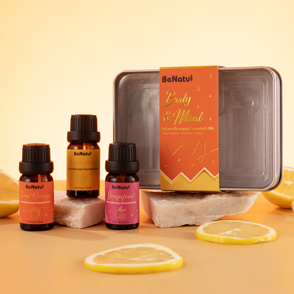 

Aromatherapy Essential Oil Set 3*10ml--sweet Orange, Lemon, Grapefruit