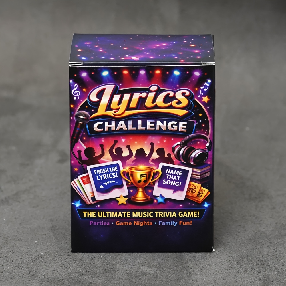 140-Card Music Trivia Board Game for Parties