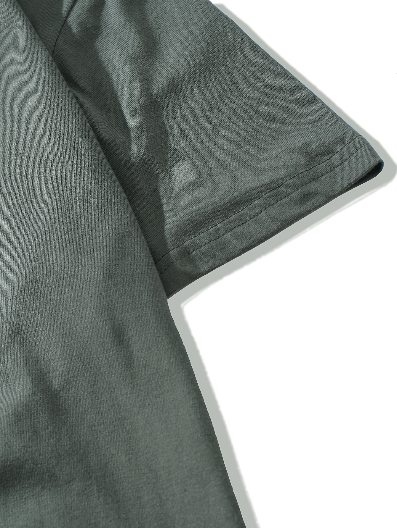 T-shirt homme été en coton coupe ample confortable décontracté_voghion.com