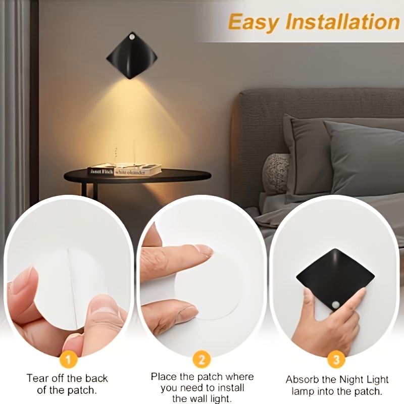 4pcs Modern Style Motion Sensor Wall Lamp