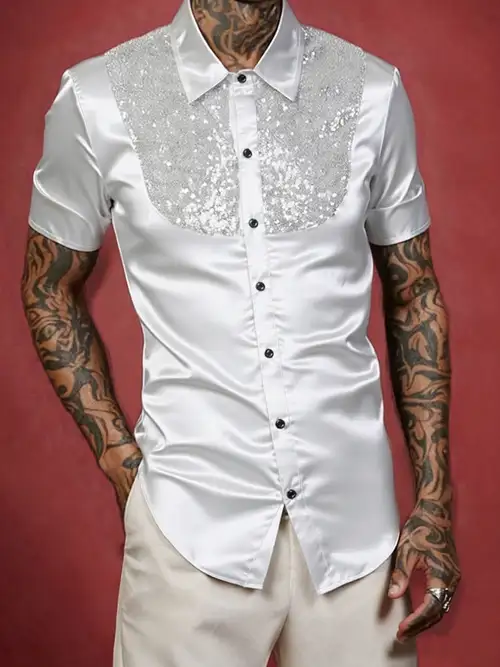 silver shirts for men sold on Temu Canada silver shirts for men sold on Temu Canada